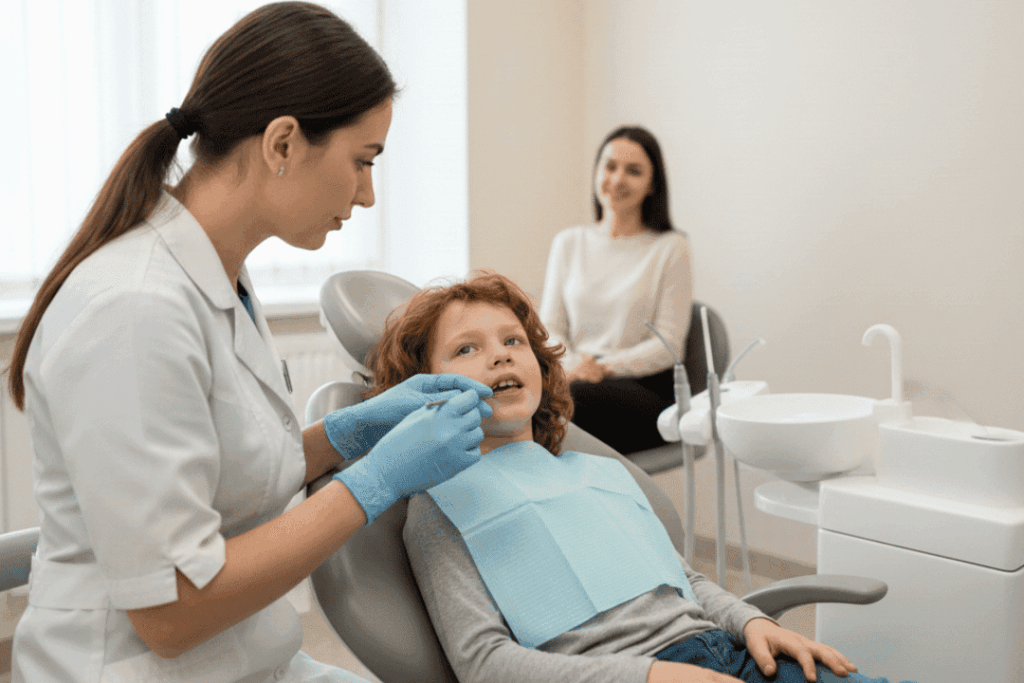 Child Orthodontic Evaluation During Dental Visit